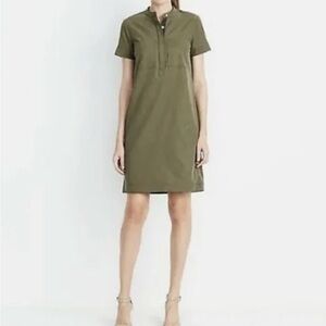 J. Crew Olive Green Shirt Dress